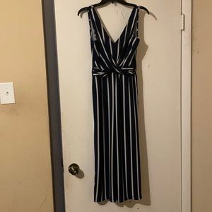 Candies XS Navy Stripe Jumpsuit